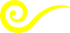 Swirl Yellow Clip Art