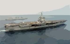 The Nuclear Powered Aircraft Carrier Uss Enterprise (cvn 65) Completes An Extensive Weapons On-load With The Fast Combat Support Ship Uss Detroit (aoe 4). Clip Art