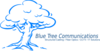 Blue Tree Logo Clip Art