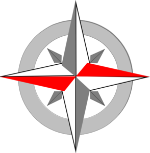 Red Grey Compass Final 5 Clip Art