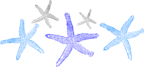 Starfish Prints Clip Art