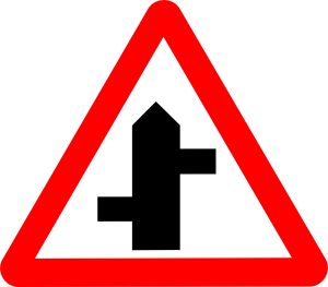 Intersecting Road Sign Clip Art