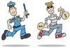 Cops And Robbers Clipart Image