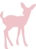 Pink Fawn Image Clip Art