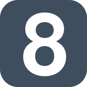 Number 2 Grey Flat Icon 8 Clip Art