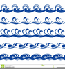 Ocean Waves Clipart Image