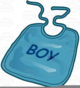 Baby Boy Bib Clip Art