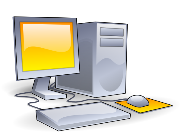 Desktop Computer Clip Art at Clker.com - vector clip art ...