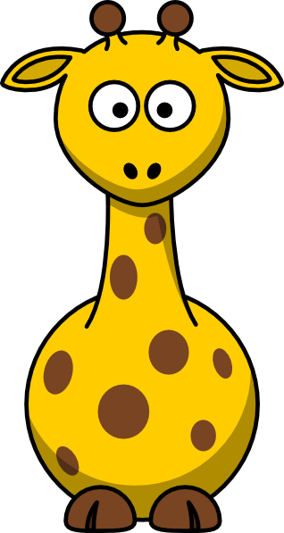 Download Cartoon Giraffe Clip Art at Clker.com - vector clip art ...