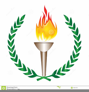 Olympic Torches Clipart Image