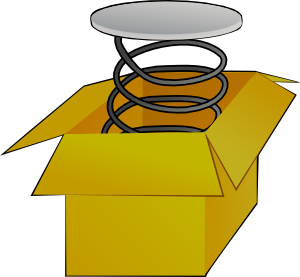 Box With Spring Clip Art