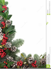 Christmas Ivy Garland Clipart Image