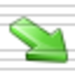 Arrow2 Down Right Green Image