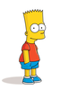 Bart Simpson Skateboard Clipart Image
