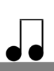 Eighth Note Clipart Image