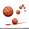 Bouncing Basketball Clipart Image