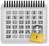 Locked Calendar Clip Art