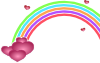 Valentine Rainbow Clip Art