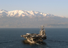 Uss George Washington (cvn 73) Enters Souda Bay, Crete, Greece For A Port Call. Image