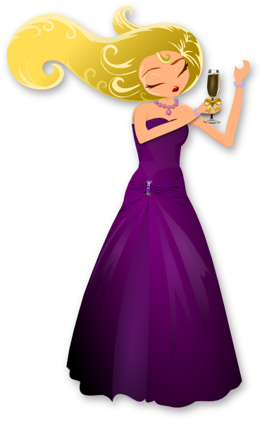 Glamorous Girl Clip Art at Clker.com - vector clip art online, royalty