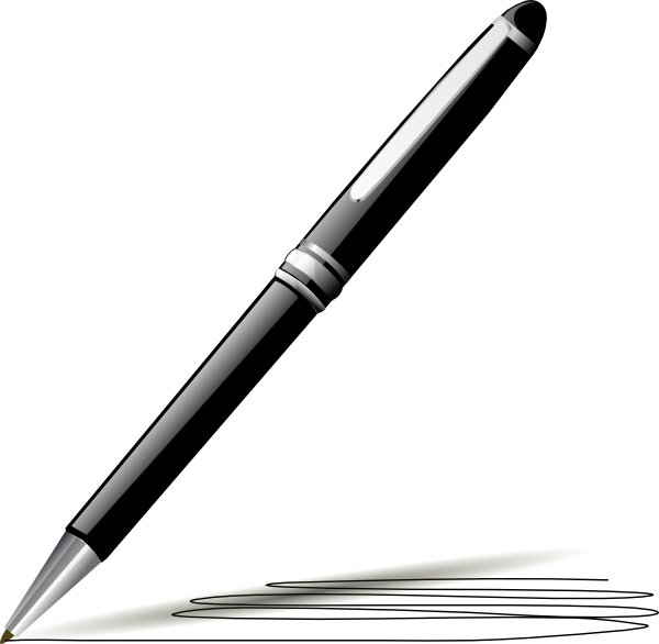 Stylish Pen Clip Art  at Clker com vector clip art  online 