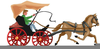 Christmas Horse And Sleigh Clipart Image