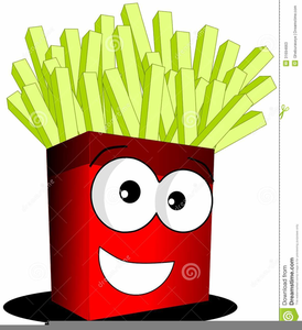 Cheese French Fries Clipart Image