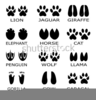 Gorilla Footprint Clipart Image