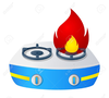 Gas Stove Clipart Image