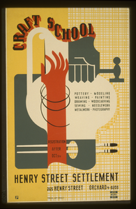 Craft School Pottery, Modeling, Weaving, Painting, Drawing, Woodcarving, Sewing, Needlework, Metalwork, Photography / Jr [monogram]. Image