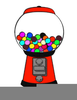 Free Clipart Bubble Gum Machine Image