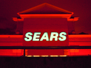 Sears At Night South Face From Roof Of Parkade Richmond Image