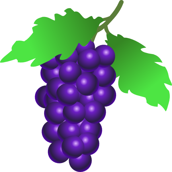 Grapes Vine Clip Art at Clker.com - vector clip art online, royalty