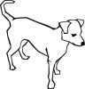 Dog Simple Drawing Clip Art