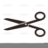 Scissors And Hair Clipart Image
