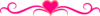 Pink Heart Underline Clip Art