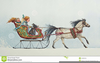 Christmas Horse And Carriage Clipart Image