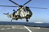 British Royal Navy Sea King Aboard Usns Pecos Image