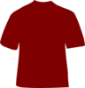  Maroon T shirt Clip Art  at Clker com vector clip  art  