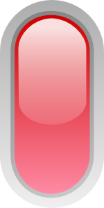 Led Rounded V (red) Clip Art