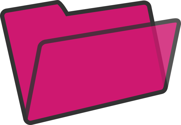 Pink Folder Clip Art at Clker.com - vector clip art online, royalty ...