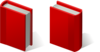 Pair Of Red Books Clip Art