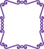 Scrolly Frame New Purple Clip Art