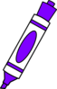 Purple Coloring Marker Clip Art