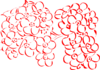 Red Outline Flowers Clip Art