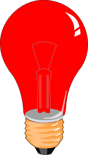 Red Lightbulb Clip Art At Clker Com Vector Clip Art Online Royalty My