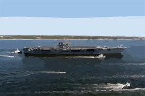 Uss John F. Kennedy (cv 67) Arrives At Naval Air Station Pensacola, Fla., For A Four-day Port Visit. Clip Art
