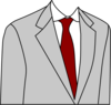 Light Grey Suit Clip Art