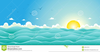 Ocean Background Clipart Image