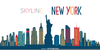 New York Skyline Clipart Free Image